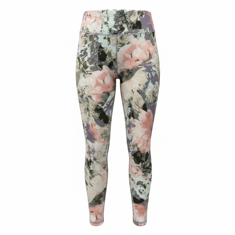 Fabletics Powerhold Floral‎ High Waist Compression Leggings XL Workout Gym